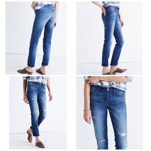 Madewell The Slim Boyjean in Brinville Wash: Rip and‎ Repair Edition